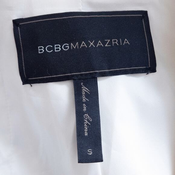 BCBGMaxAzria Lloyd Open Blazer Jacket White Size S Office Siren - Picture 7 of 10